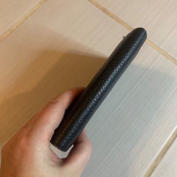 Kate Spade Black Pebble Leather Scallop Trim Wallet Leewood Place Tavy - Picture 5 of 12